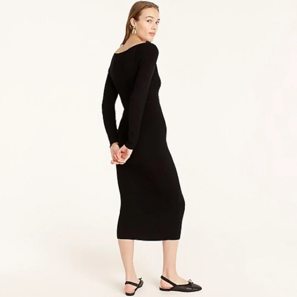 J.Crew Ribbed tie-front sweater-dress